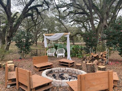 Enchanted Farmhouse nestled in an Oak Forest