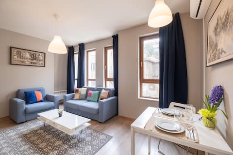 Successful Airbnb property: COZY 1BR in heart of Sofia/Elevator & paid parking in Яворов