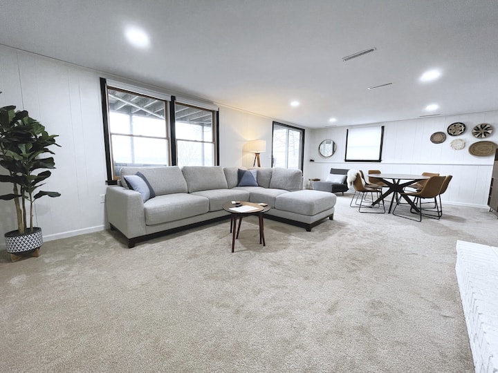 Downstairs family and game room.