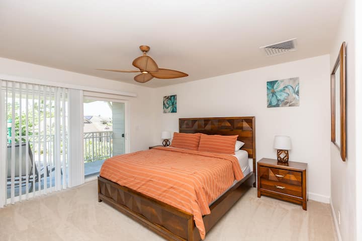 Experience luxury and relaxation in our master suite, featuring a king-size bed for a restful slumber. 