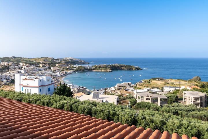 Cycladic-inspired Villa Pelagia w/ amazing seaview