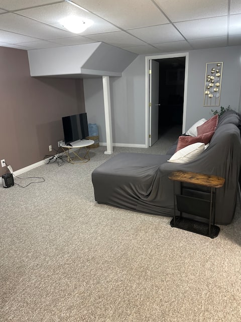 Fully furnished basement suite