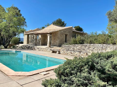 IN ROUSSILLON, BEAUTIFUL BUILDING WITH POOL