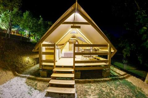 Steel Tent with Pool