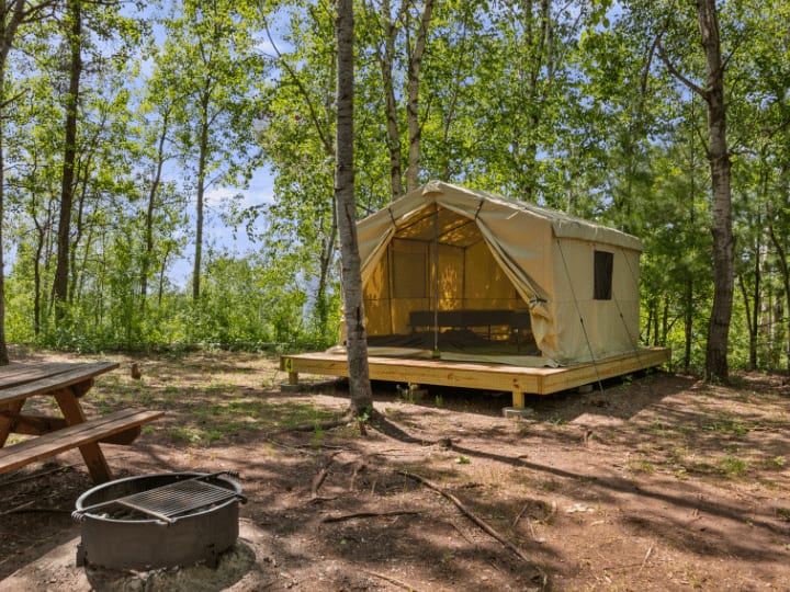 Cabin Tent 4 True North Basecamp Tents for Rent in Crosby