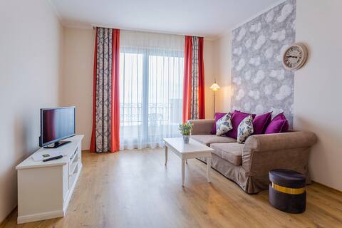 The apartment is located on the seafront!