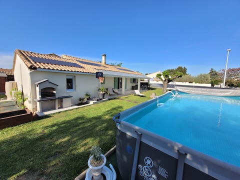 Maison 6 pers avec piscine.