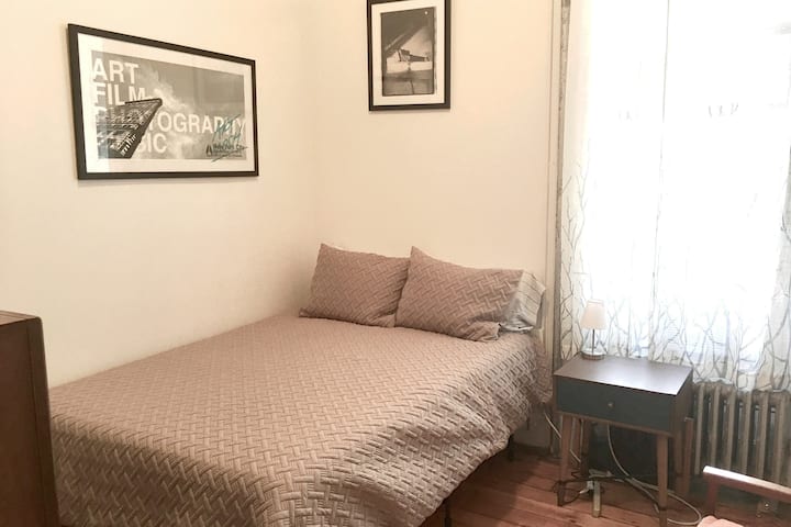 Bedroom with full size bed