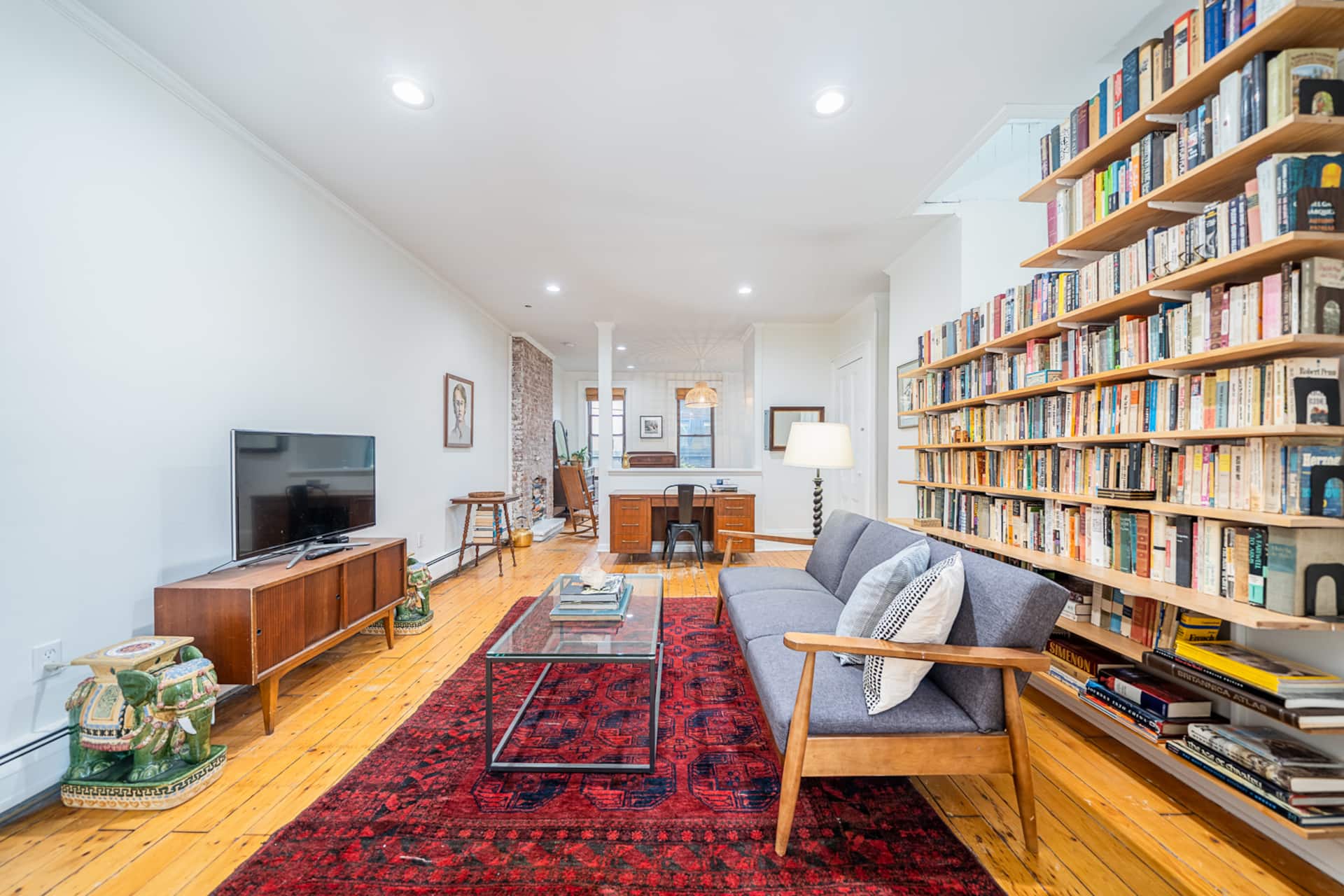 Full floor of Historic Mid-Town Rowhouse. WFH.