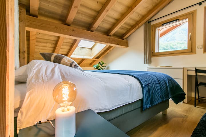 Bedroom 2 with 1 large double bed