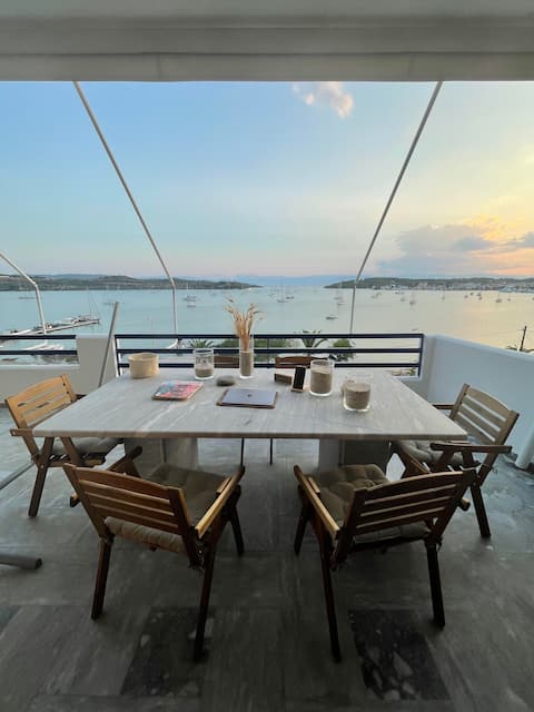 Dreamy Sea View at Spacious 3BR Apt in Porto Cheli
