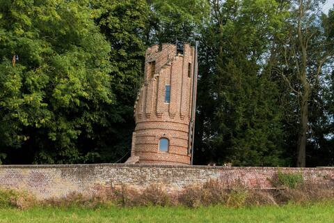 Restored iced tower with a beautiful view