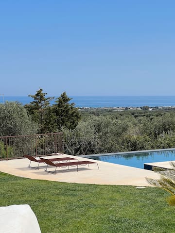 Luxury villa with breathtaking panoramic sea view.