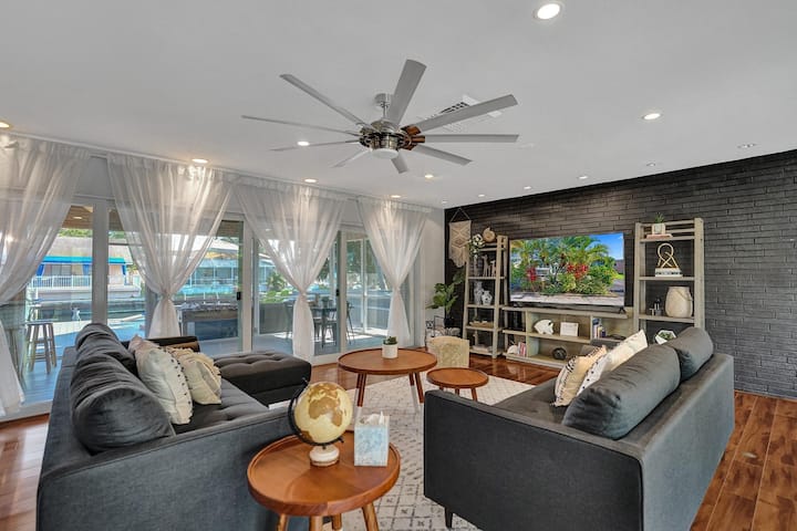 New! Spacious Relaxing Home With  Boat Dock - Miramar, FL