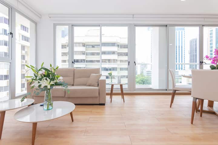 Luxury 1 Bedroom Apt Free Parking & Balcony - Panama