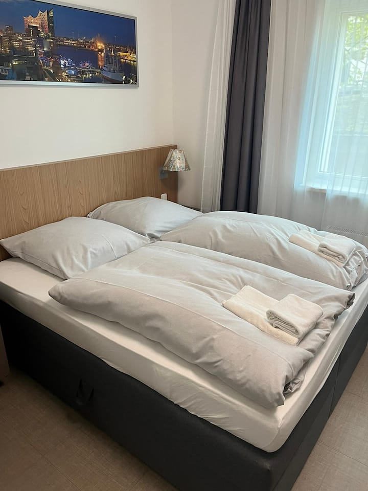 11-ruhiges, Zentrales Doppelzimmer - Hamburg
