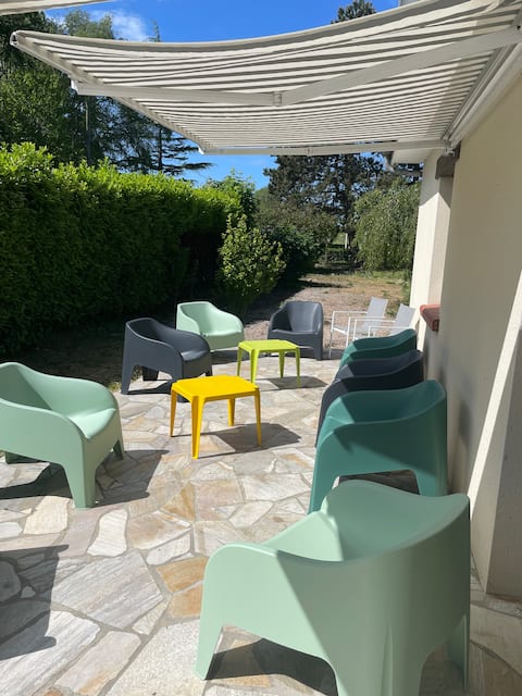 4mn from the sea Cabourg cottage 16p fireplace, ping pong