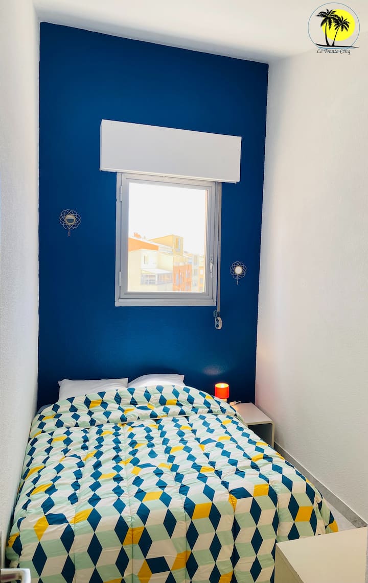 Dormitorio 2 con una cama de 140.