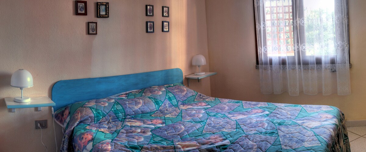 Habitación doble. Entrada normal, puerta de madera 