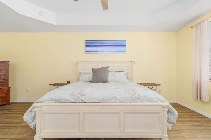 This primary bedroom comfort is just for you