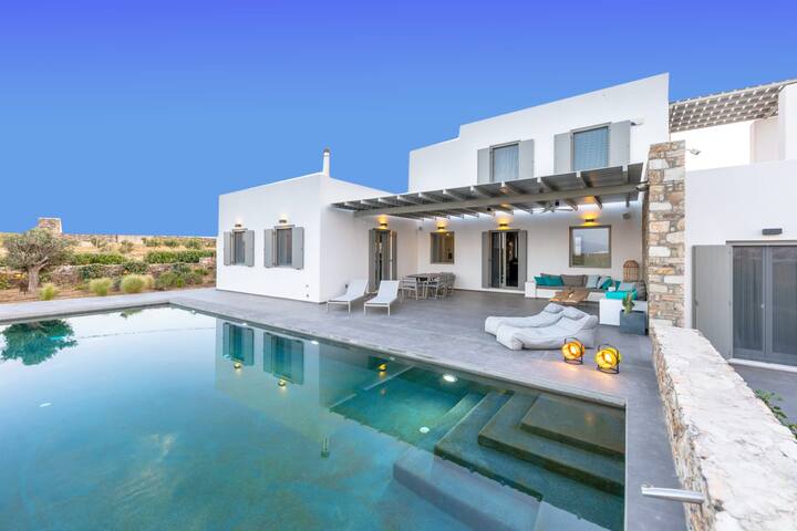 Villa Cactilia Punda Paros for 8 with private pool