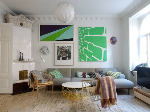 Top performing Airbnb: large turn-of-the-century apartment in sofo, södermalm in Södermalm