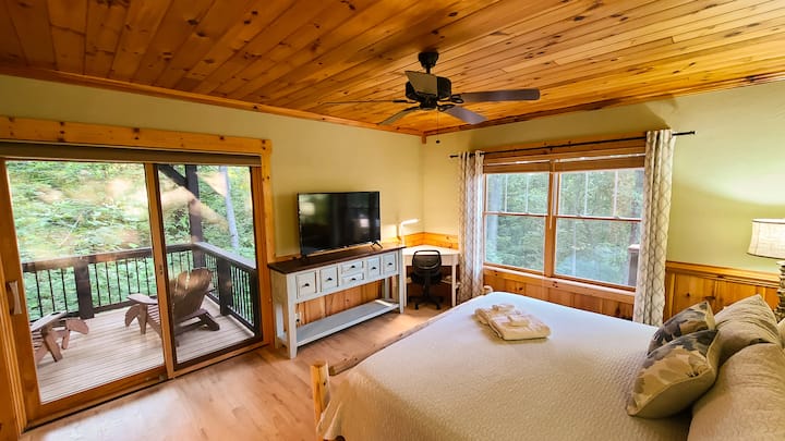 Bedroom in the master suite