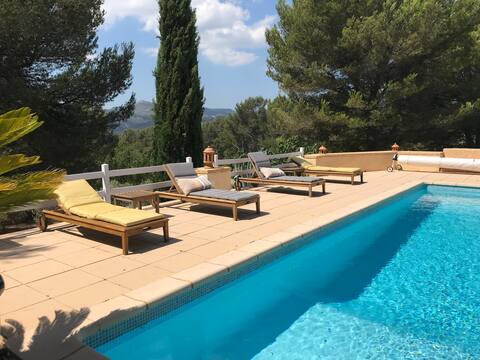 Bright and quiet under the pines, breathe Provence