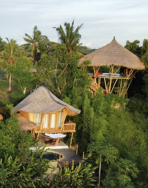 Villa Mana Kalma Bamboo Eco Lodge in Kuta Lombok