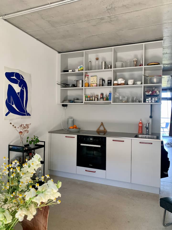 Concrete Industrial Apartment Of An Architect - Bâle