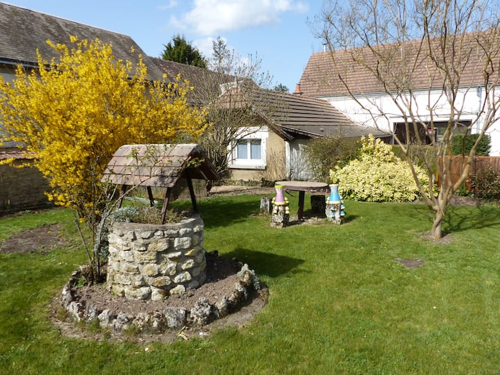 Studio with courtyard and BBQ