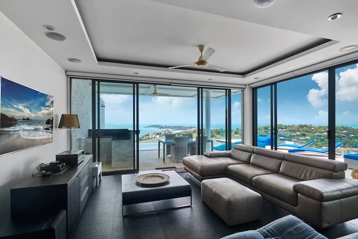 Stunning Samui Sunset Double Bay & Beach Views - Ko Samui