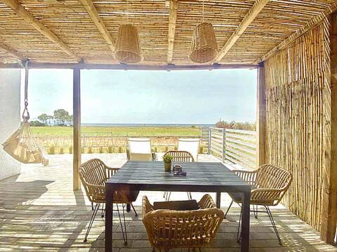 Boho Natural - Beachfront Private Veranda