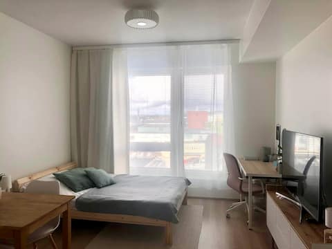 Popular Airbnb listing: Top floor studio apartment near Nokia Arena in Kalevanharju