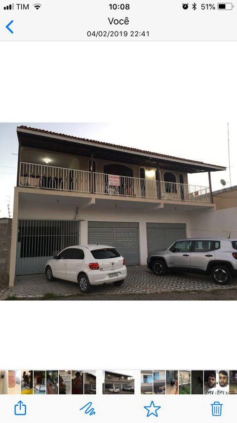 Casa para São João, garagem para 3 carros médios.