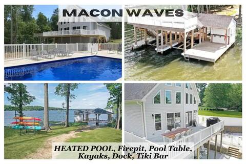Main Lake, Heated POOL, Firepits, Sundeck, Kayaks