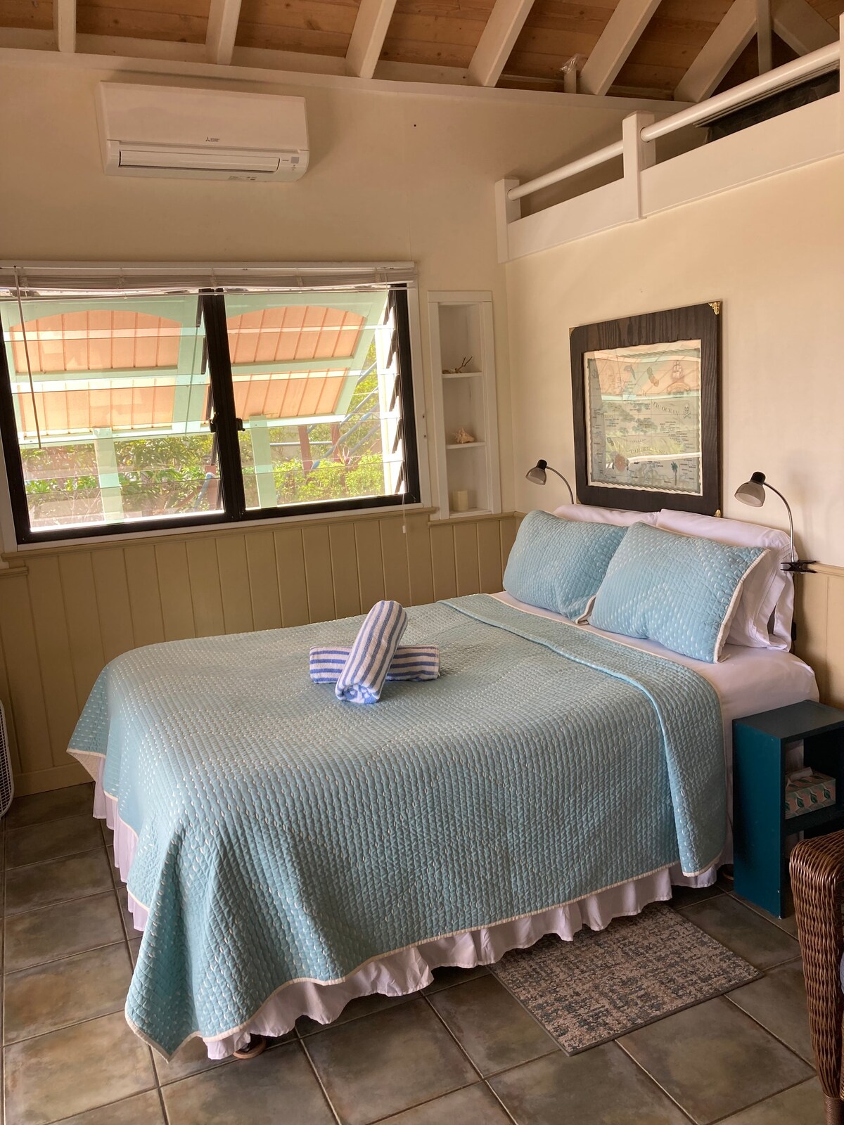 Cómoda cama tamaño queen 