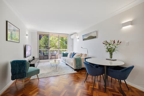 Popular Airbnb listing: Topfloor pad, harbour view, balcony, roof terrace in Sydney