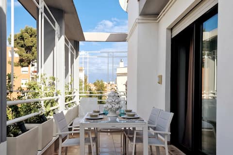 Casa Celeste: cool terrace 10 minutes from the sea