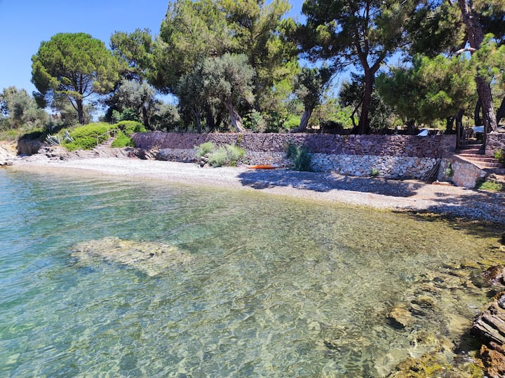 Pyrgi stone villa situated in 2000m2 olive groove