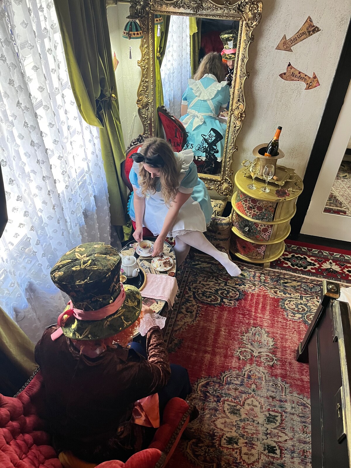 Alice in Wonderland in Historical Home in Sacramento, California 