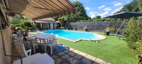 villa with swimming pool