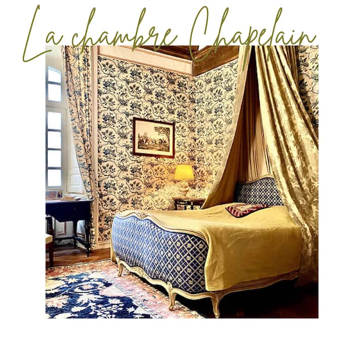 La Chambre Chapelain, საიდანაც იშლება ხედი „A la Française“ -ის ბაღებზე