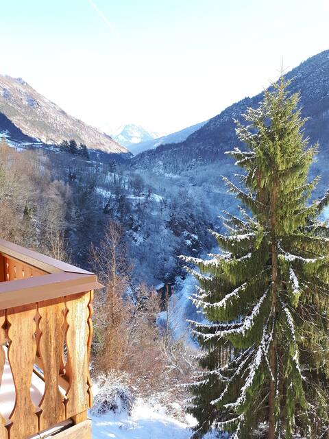 2 floors flat 120m² with stunning view on 3 valley