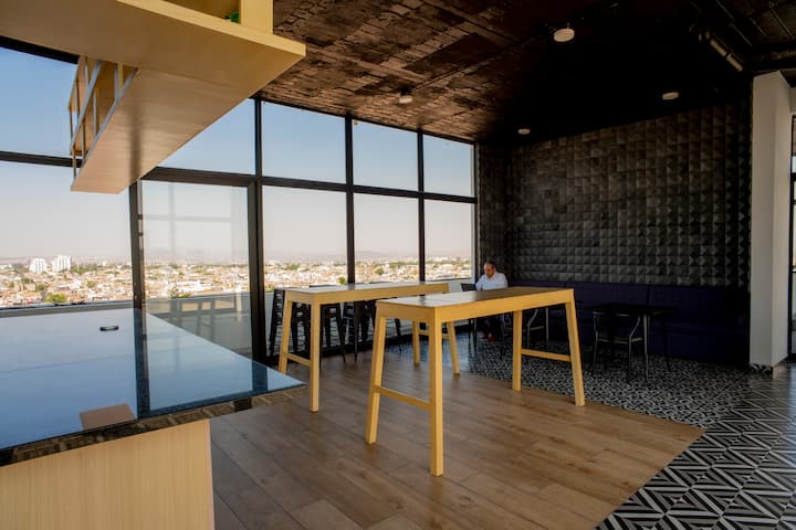 Estudio Living Chapultepec Con Vista Panorámica - 과달라하라