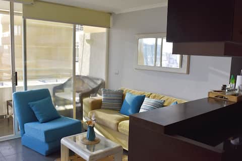 Popular Airbnb listing: Beautiful apartment, Manquehue metro in Las Condes