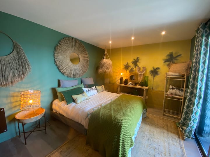 ห้องพักชั้นล่าง - เตียง 160x200