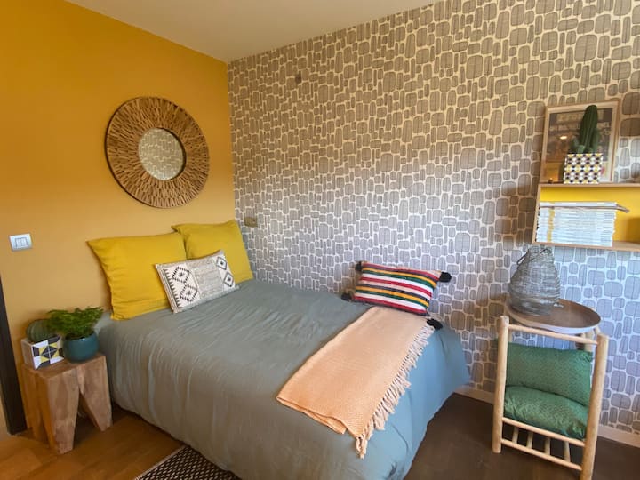 ห้อง R +1 วิวพาโนรามาของสครับแลนด์ - เตียงขนาด 120x190 ซม.