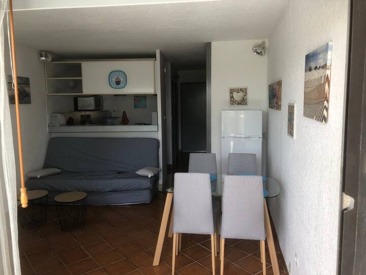 La Grande Motte Studio Clim Rdc 150m Plage + Box - La Grande-Motte