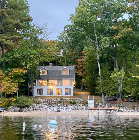 Sebago Lake Waterfront Home w/ Sandy Beach & Dock